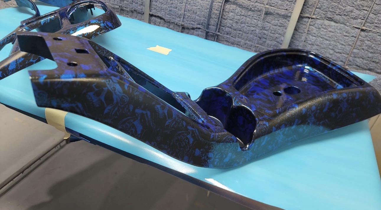 ATV Frame · Blue Skull Burlwood