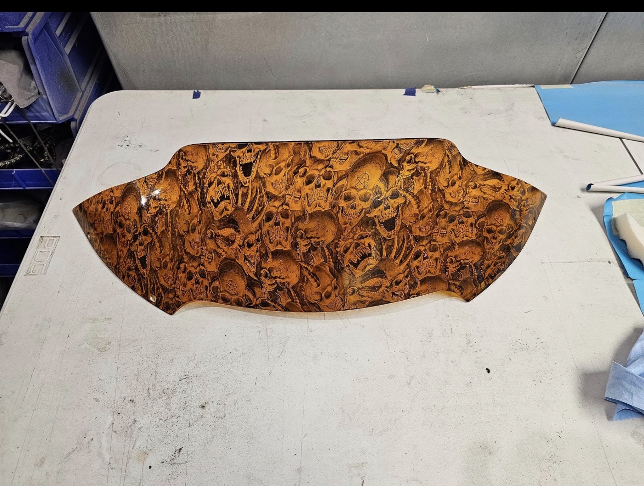 Bike Fairing · Burlwood Skulls